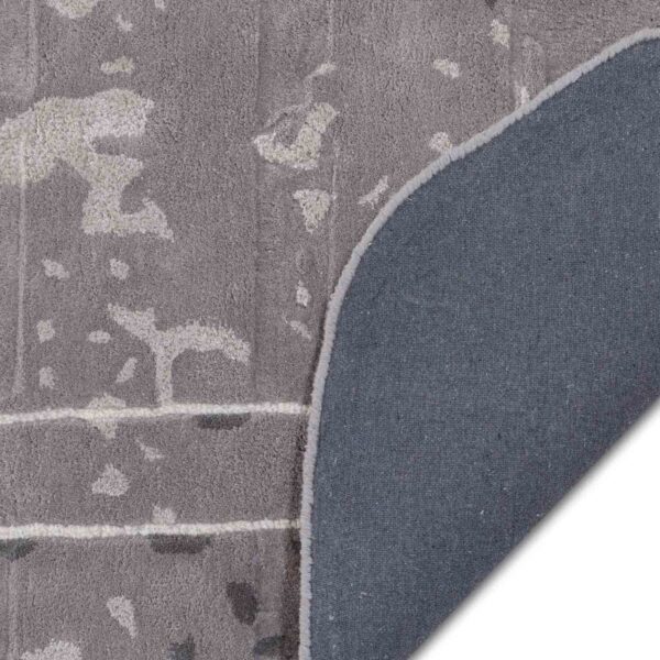 textured grey floor covering