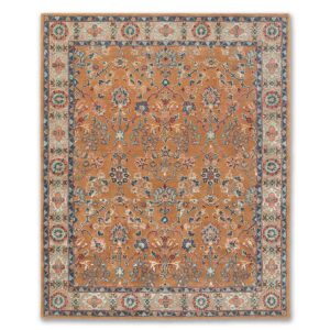 Multi Floral Irregular Rug