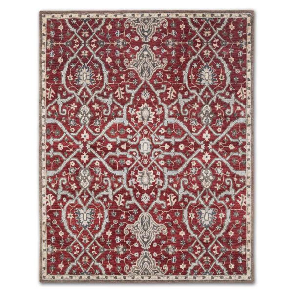 Multi Floral Red Carpet